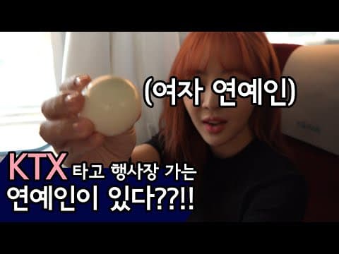 KTX타고 행사장 가는 연예인이 있다??!! 본격 KTX 먹방!!!(Feat. 갈비 젓갈 조림) thumbnail