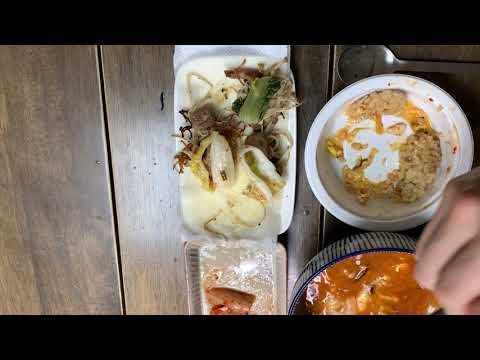 신라면 논 프라잉, 삼겹살, 김치 먹는중.. koreanfood asmr thumbnail