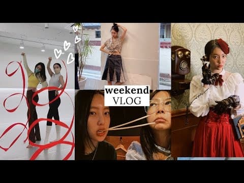 주말 vlog : 저는 이러고 놉니다 : 익선동 의상 대여, 리듬체조, 중고 서점, 방이 먹자 골목, 남산 산책 thumbnail