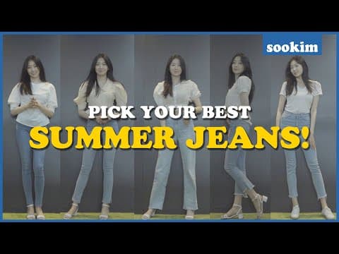 5 Jeans You Must Have For This Summer with White Top | Casual Summer Outfit(UNIQLO, 10MONTH, IAM167) thumbnail