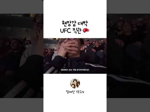 현장감 대박.. UFC 직관🥊 #shorts thumbnail