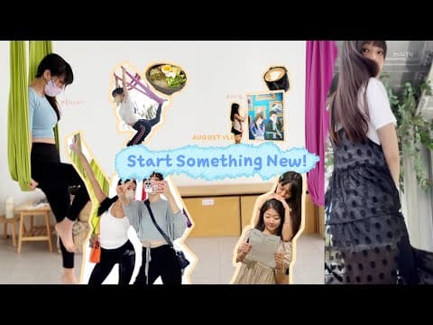 가을맞이 새로운 운동 🧘🏻‍♀️ 시작 + 사이먼고 전시회 나들이 l 플라잉 요가 l 원피스 스타일링 thumbnail