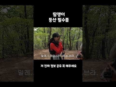땀쟁이 필수품 여성용 브라 #등산용품 #이시영 #칠갑산 #밀레드라이나믹메쉬 thumbnail