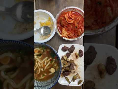 혼밥.. 생생우동 간장계란밥 찹스테이크 먹는중.. koreanfood asmr thumbnail