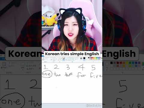Korean tries simple English thumbnail