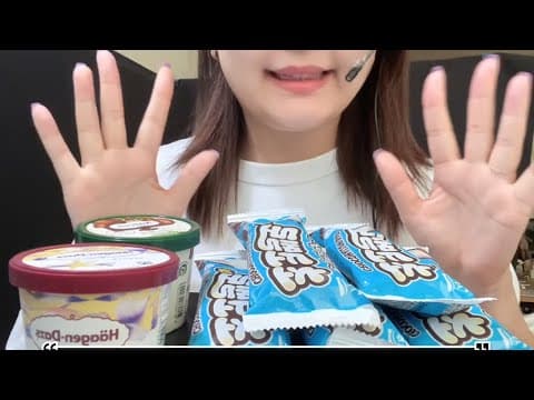 ASMR 아이스크림 먹방 초코멜로 하겐다즈 나뚜루 #icecream #dessertsmukbang thumbnail