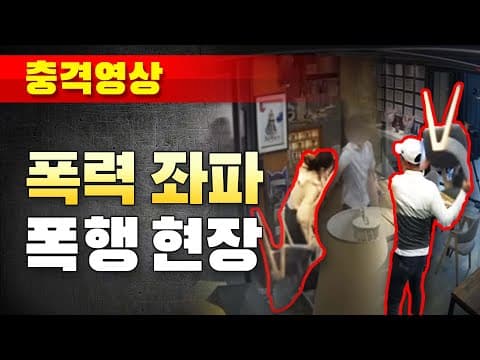 [충격영상] 폭력 좌파! 폭행 현장!!! thumbnail
