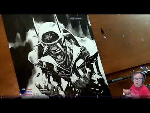 THE BATMAN WHO LAUGHS WHO EATS CANDY CORN! Art Stream by Jim Lee thumbnail
