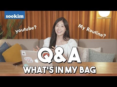 Q&A + What's in my bag | Youtube, Daily Routine + More | 김수민 Sookim thumbnail