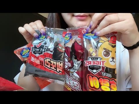 ASMR KBO빵 크보빵 (두산빵은 못구했어요ㅜ) #크보빵 #kbo  #먹방 #dessertsmukbang thumbnail