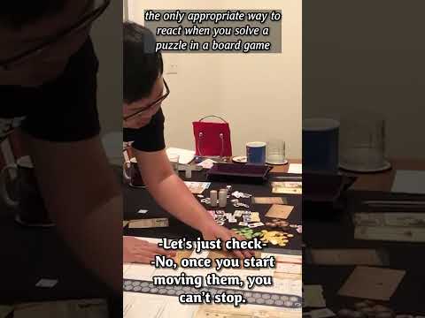 the only appropriate way to react when you solve a puzzle in a board game thumbnail