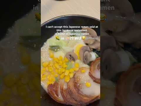 I can't accept the Japanese ramen sold at this Japanese restaurant in Rome as Japanese ramen. thumbnail