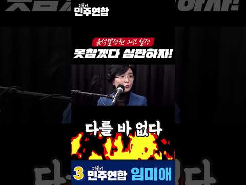 윤석열 정부에 꽂는 가장 아픈 비수는? ⚡ #임미애 thumbnail