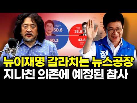 뉴이재명 갈라치는 뉴스공장.. 지나친 의존에 예고된 참사 thumbnail