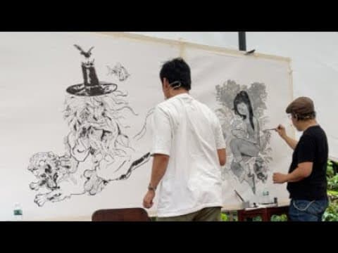 Dec 7th, 2025.  Live Drawing and Painting at Temenggong, Singapore. thumbnail